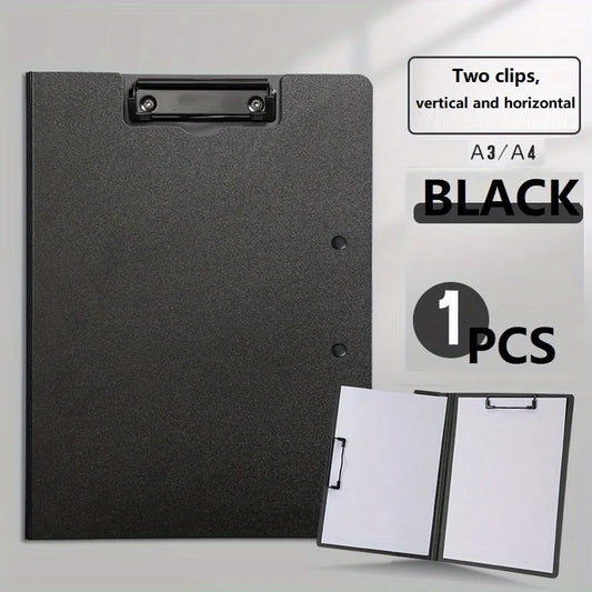 1Pc A4 File Folders, Documents Organizer, Clipboard with Cover, Paper Folder for Business & School, Stationery & Office Supplies