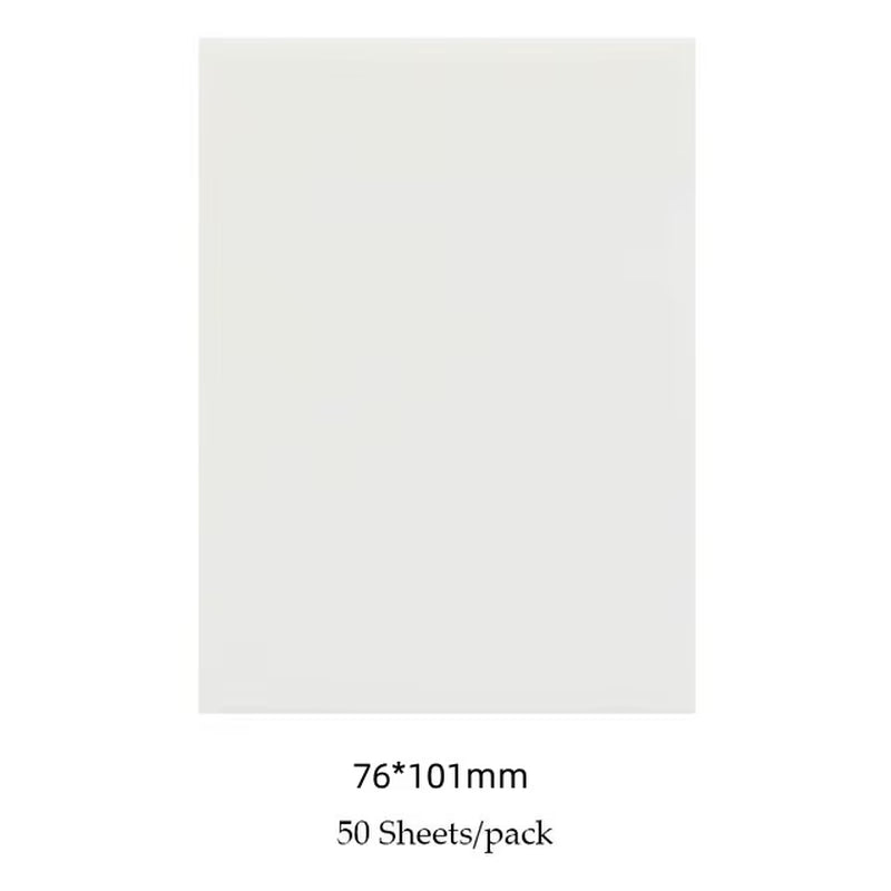 50 Sheets Creative Transparent PET Waterproof Sticky Notes Notepads - School Stationery & Office Supplies