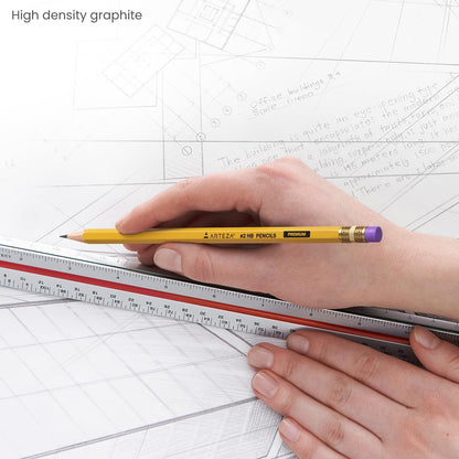 HB Pencils #2, Bulk Pack of 96 – Pre-Sharpened Wood-Cased Graphite, Hexagonal Barrel, Break-Resistant Core for School, Office & Exam Use