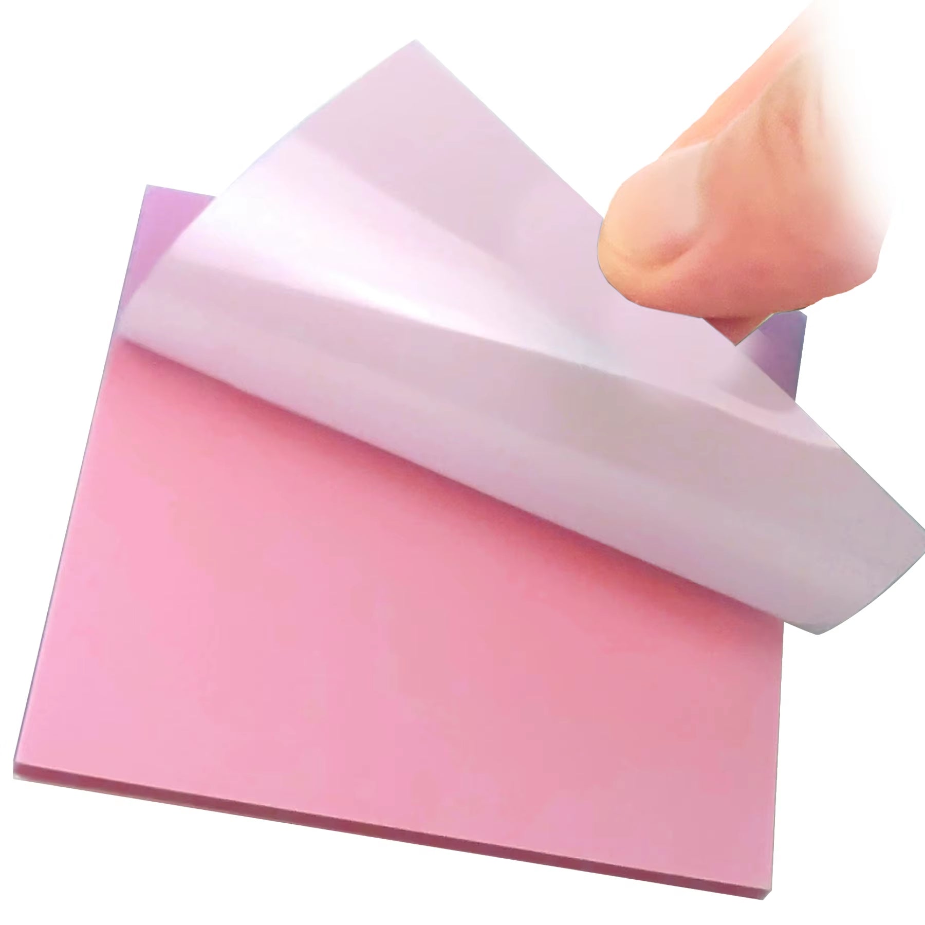 50 Sheets Creative Transparent PET Waterproof Sticky Notes Notepads - School Stationery & Office Supplies