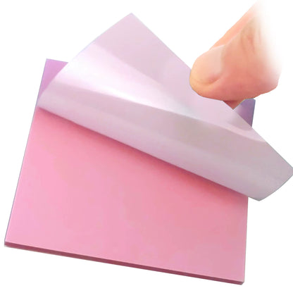 50 Sheets Creative Transparent PET Waterproof Sticky Notes Notepads - School Stationery & Office Supplies
