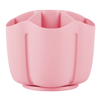 Pencil Pen Holder for Desk, 6 Slots Desktop Organizer, Cute Pen Organizers Stationery Supplies for Office Home & Art Supply(Pink)