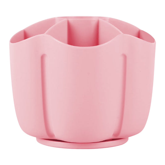 Pencil Pen Holder for Desk, 6 Slots Desktop Organizer, Cute Pen Organizers Stationery Supplies for Office Home & Art Supply(Pink)