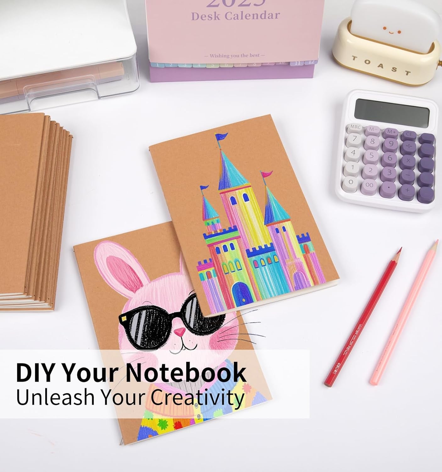 60 Pack A5 Ruled Lined Kraft Notebooks Bulk, Journaling Notebooks, A5 Lined College Ruled Notebook, 8.3X5.5 Inches 60 Pages Travel Journal Notebooks Set for Work, School, Writing