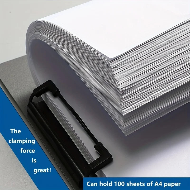 1Pc A4 File Folders, Documents Organizer, Clipboard with Cover, Paper Folder for Business & School, Stationery & Office Supplies