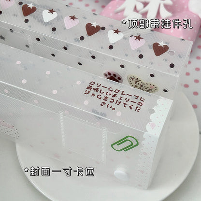 Polka Dot Pencil Box Storage Container Ins Cute PP Twill Organizer for Desk School Kawaii Stationery Supplies