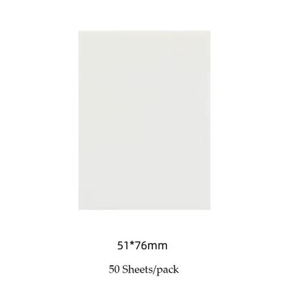 50 Sheets Creative Transparent PET Waterproof Sticky Notes Notepads - School Stationery & Office Supplies