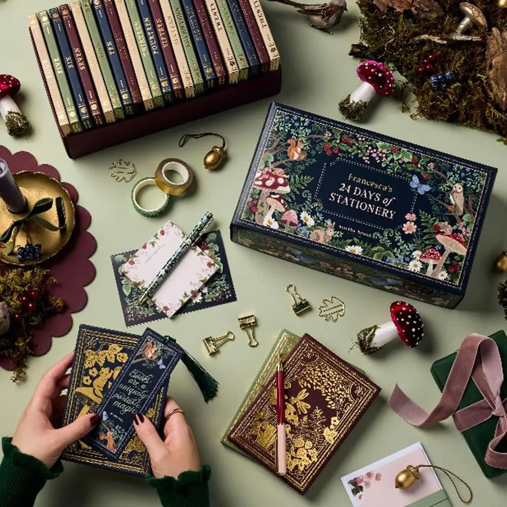 Winter Woodlands Design Christmas Countdown Calendar Stationery Supplies Collectible Presents Stationery Advent Calendar 24 Days