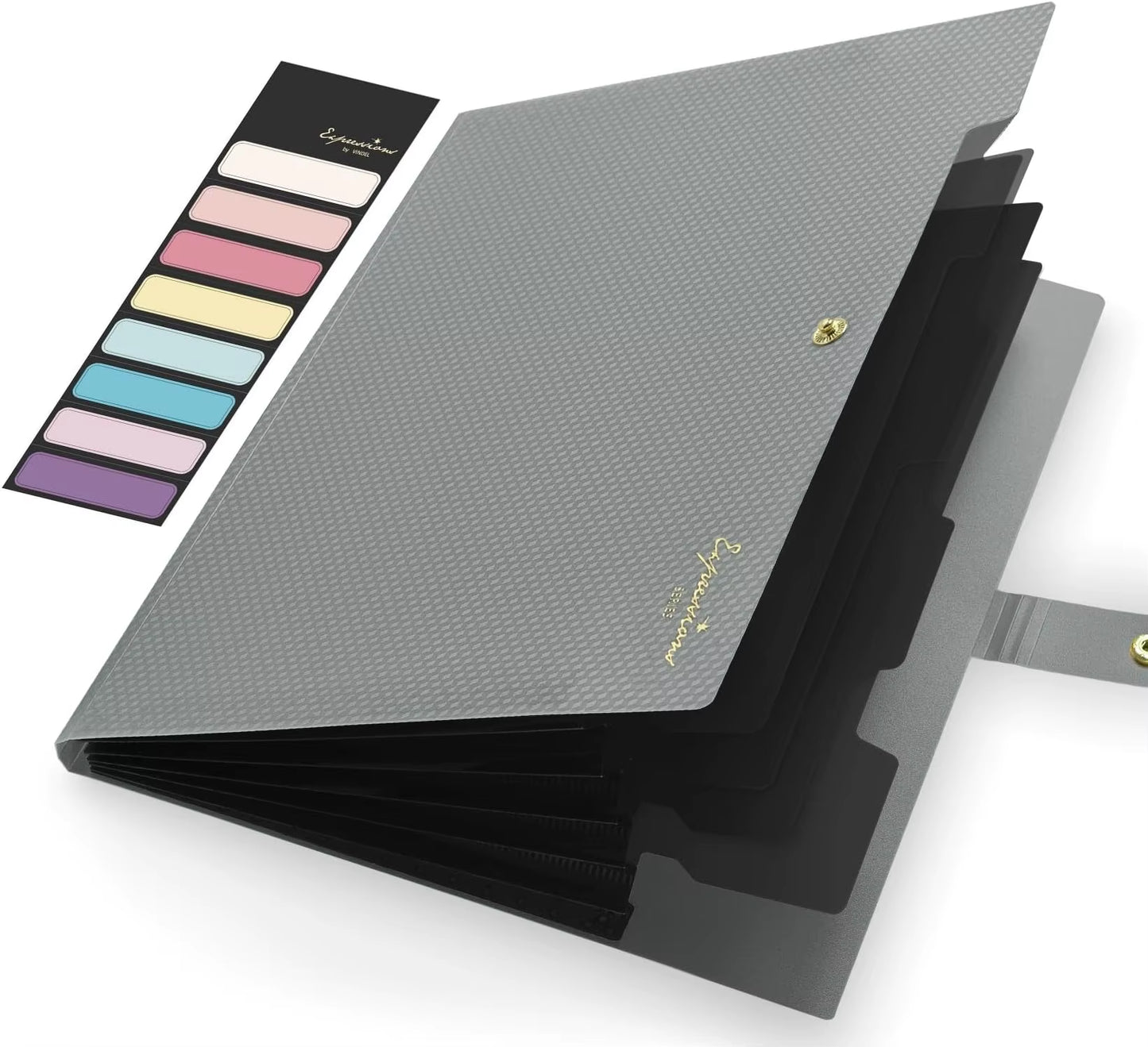 Expanding File Folder,5 Pocket Folders for Documents,Portable Paper Organizer for School Office Supplies,A4 Size