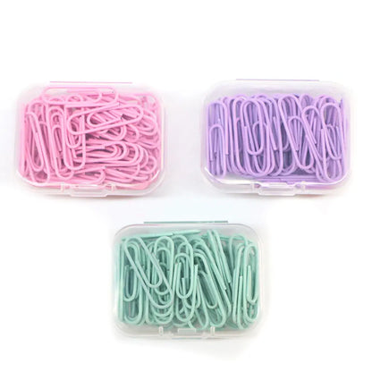 160 Pcs Color Paper Clips Office Supplies Paper Clip Large File Bookmark Paper Clip Organizer Stationery Stainless Steel