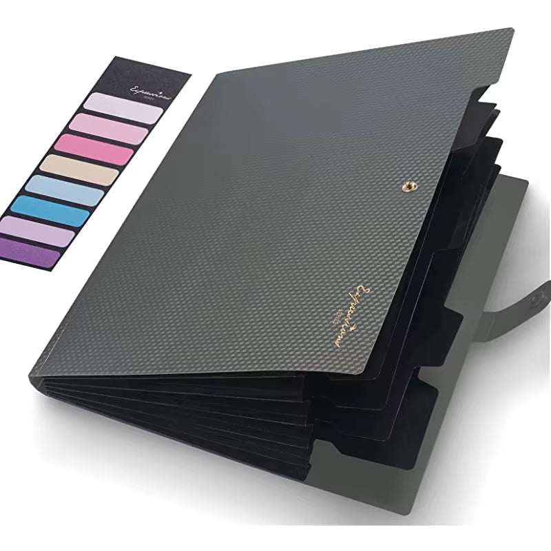 Expanding File Folder,5 Pocket Folders for Documents,Portable Paper Organizer for School Office Supplies,A4 Size